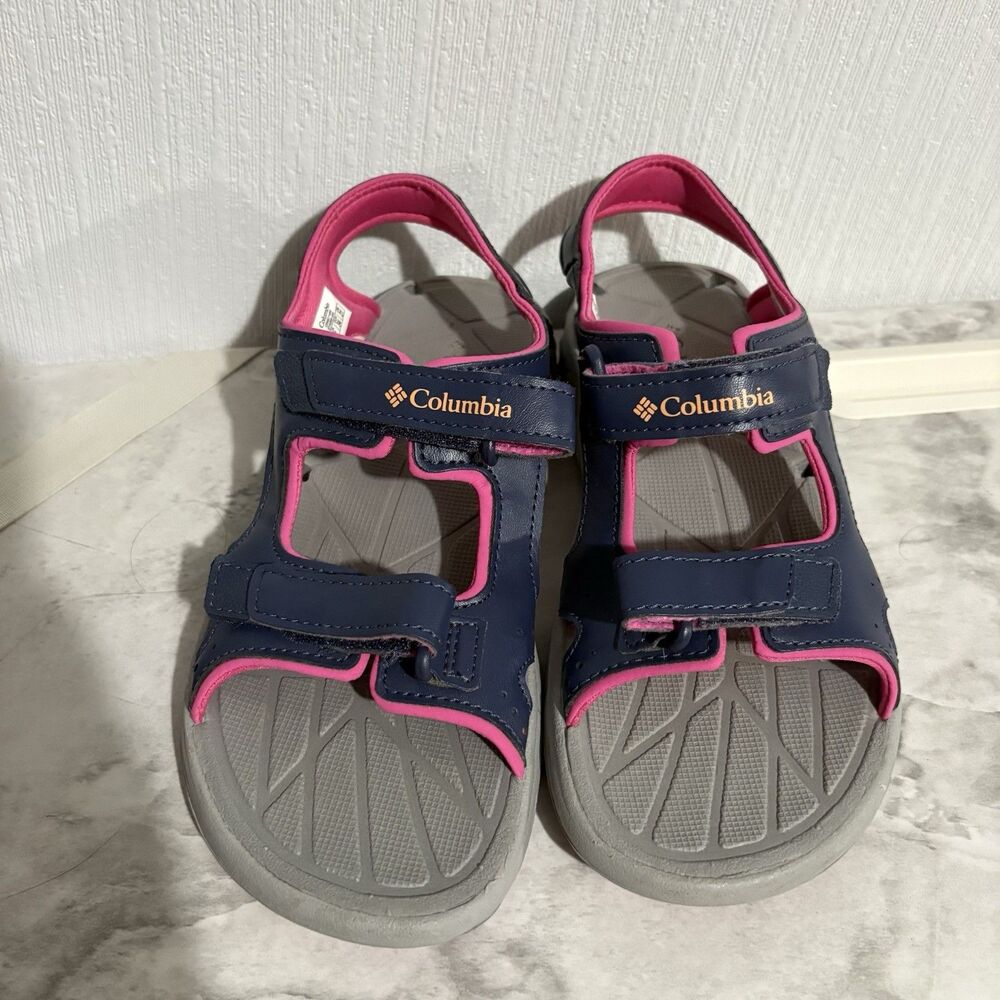 Columbia Girls Sandals Navy Pink Outdoors Roger Water Summer Hike Water Youth 3